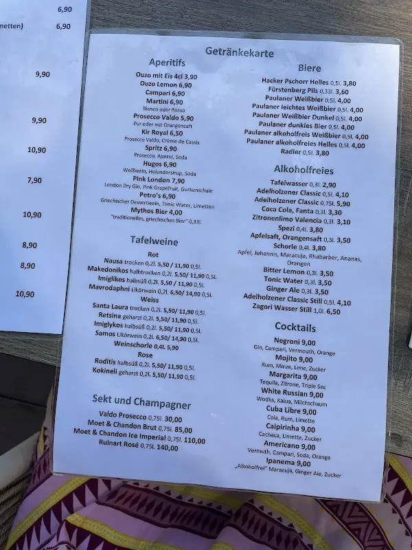 Menu_Restaurant Mythos_Unterhaching_immagine_2