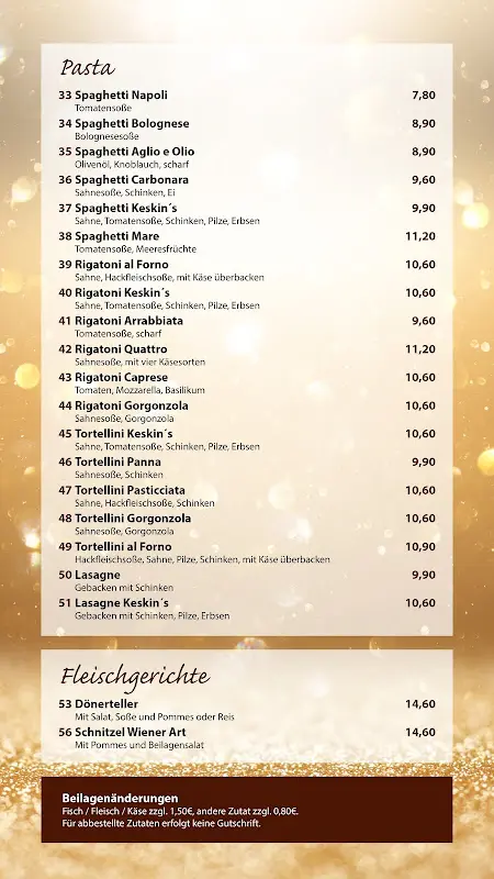 Menü_Keskin's Restaurant Cafe Burger Pizza Pasta_Teublitz_Bild_2