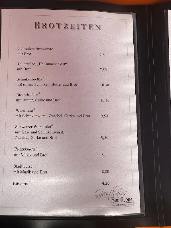 Menu_Gasthaus zur Krone_Thalmässing_immagine_3