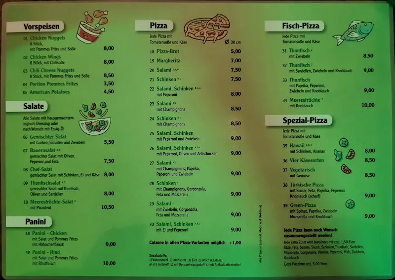 Menu_Green Lounge_Thannhausen_immagine_1