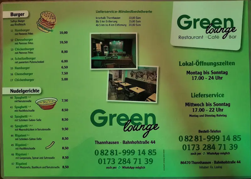 Menu_Green Lounge_Thannhausen_immagine_2
