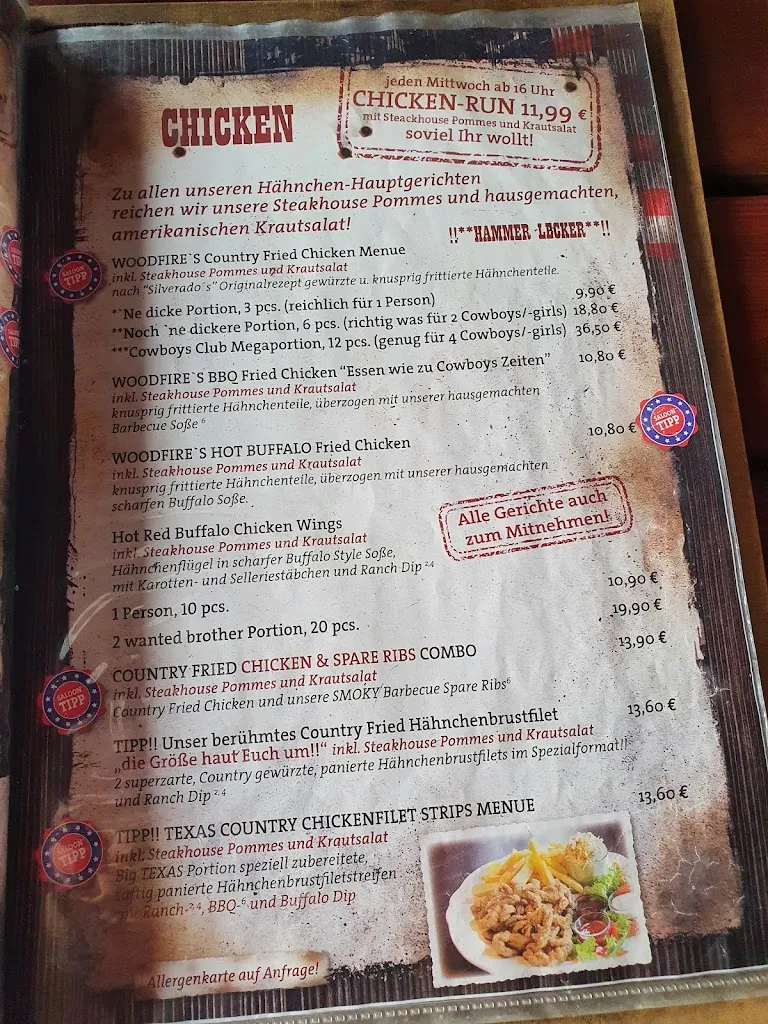Menu_WOODFIRE Western Saloon Bad Rappenau_Rappenau_image_1
