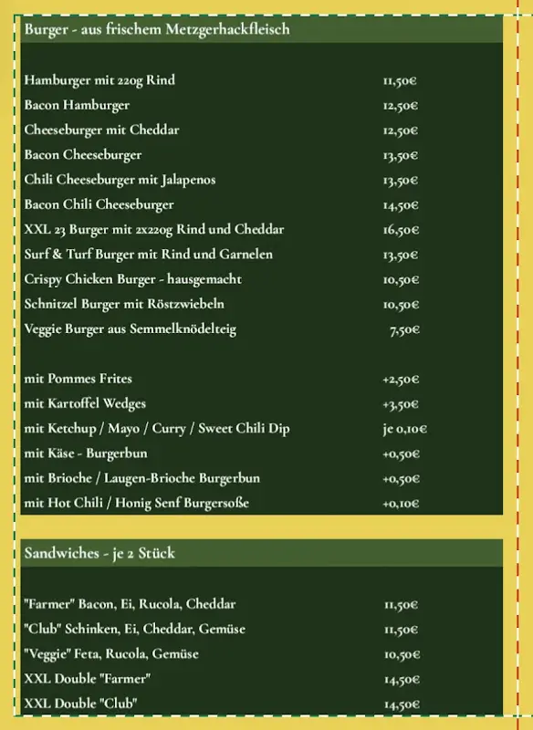 Menu_Gasthof 23 - Biergarten & Bar_Thannhausen_image_2