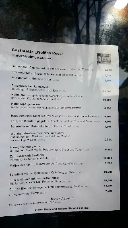 Menu_Weisses Ross Thiersheim_Thiersheim_image_1