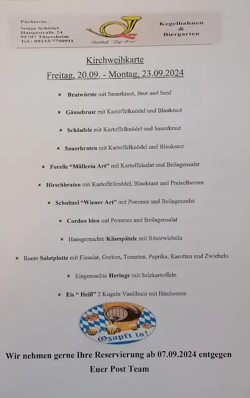 Menu_Gasthof Zur Post Thiersheim_Thiersheim_image_1