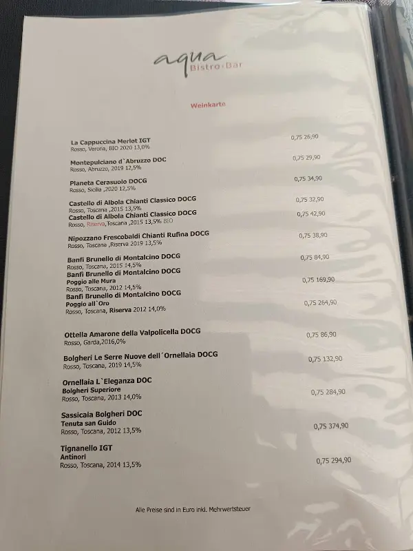 Menü_Aqua Bistro & Bar Tegernsee_Tegernsee_Bild_2