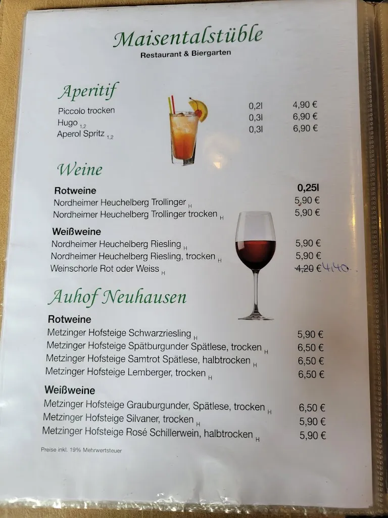 Menu_Maisentalstüble_Urach_immagine_2