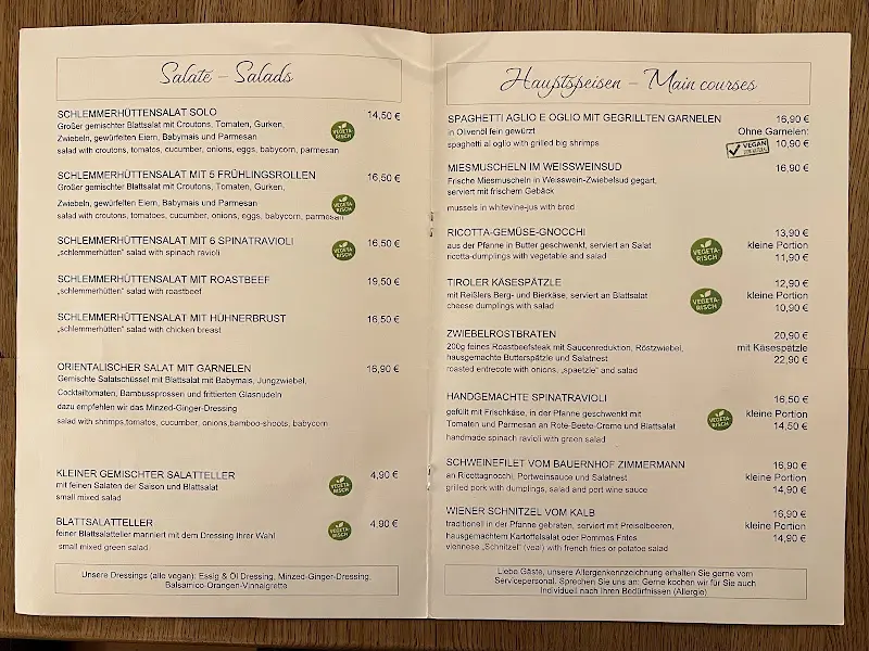 Menu_Hotel & Restaurant Schlemmerhütte_Lech_image_3