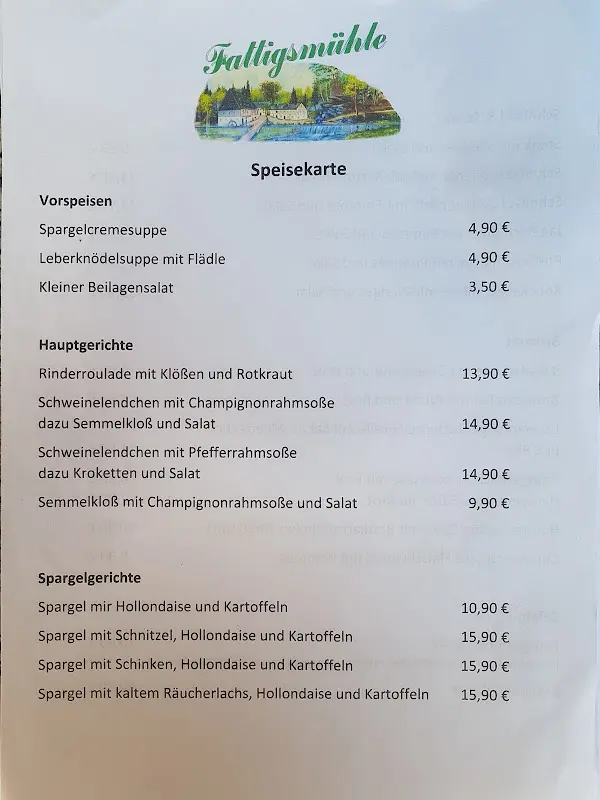 Menu_Landgasthof Fattigsmühle_Töpen_immagine_1