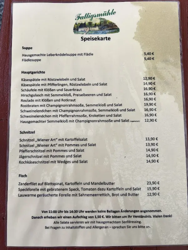 Menu_Landgasthof Fattigsmühle_Töpen_immagine_3