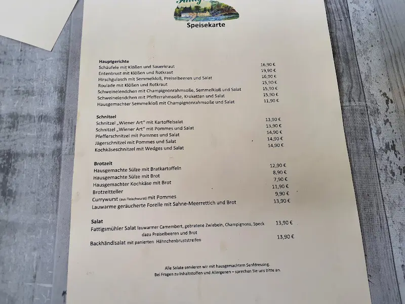 Menu_Landgasthof Fattigsmühle_Töpen_immagine_4