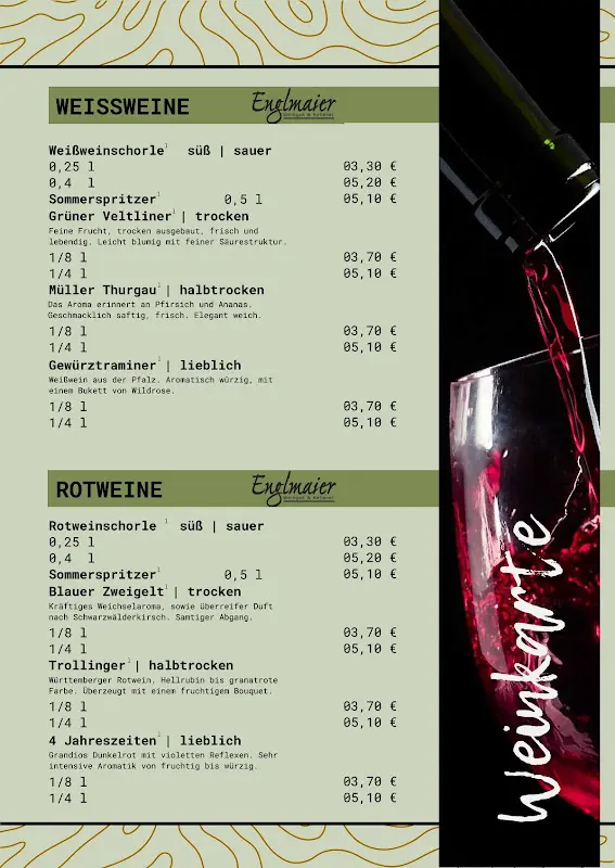 Menu_Gasthaus & Pension 