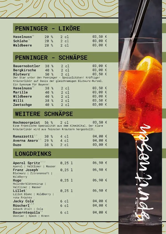 Menu_Gasthaus & Pension 