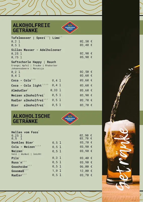 Menu_Gasthaus & Pension 