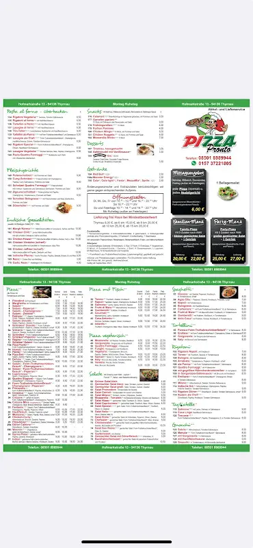 Menu_Pizza Pronto Thyrnau_Thyrnau_image_1