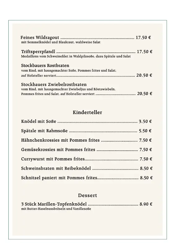 Menu_Gasthof Pension Zur Triftsperre_Passau_image_4