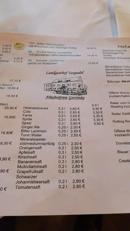 Menu_P&J Delicious - Landgasthof Taupadel Inh. Peter Treutel_Nobitz_image_4