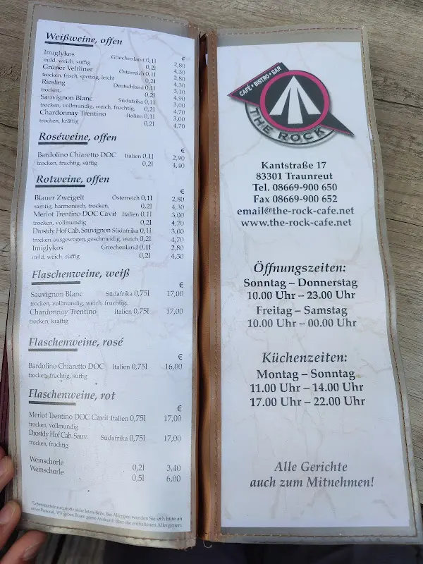Menu_The Rock_Traunreut_immagine_4