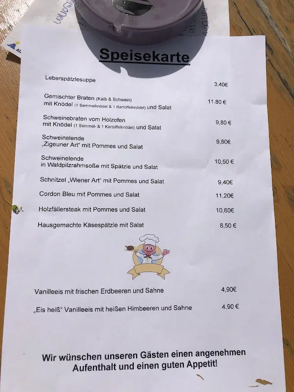 Menu_Ludwig Schegerer Gaststätte_Traitsching_immagine_1