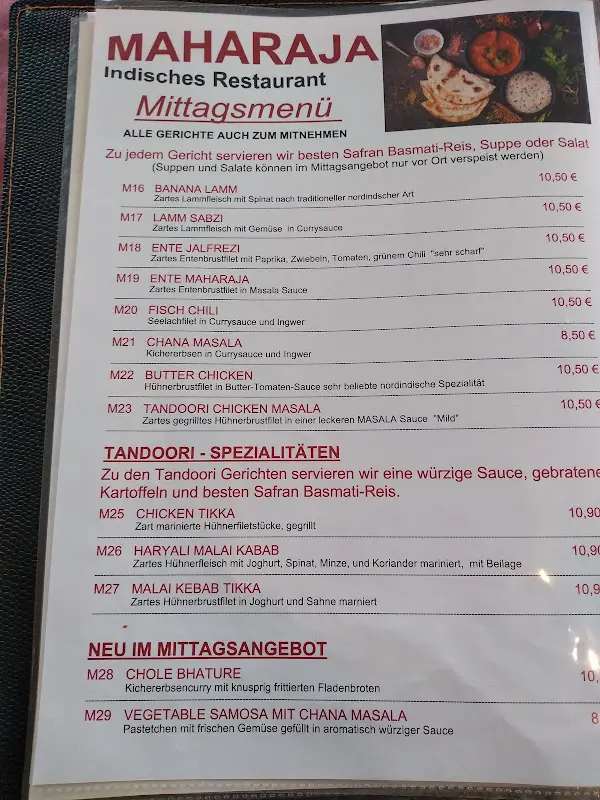 Menu_Maharaja Indisches Restaurant_Cham_immagine_4