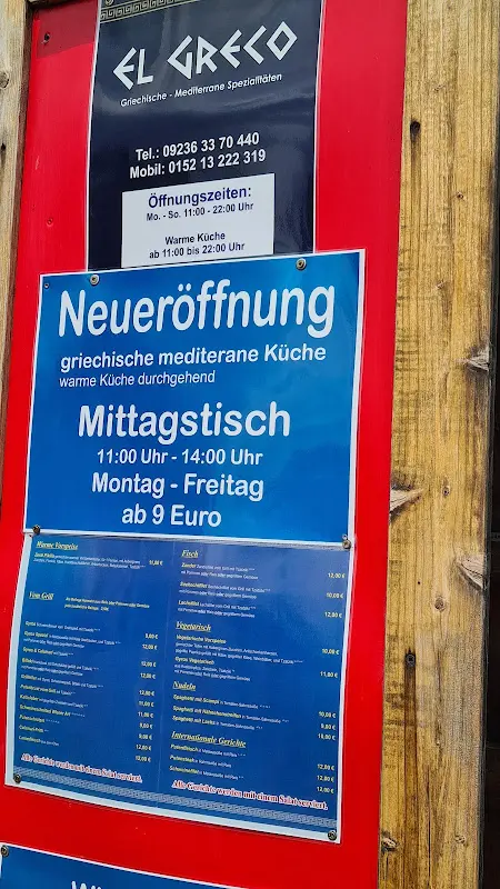 Menu_EL GRECO Gasthof-Pension Silberhaus_Tröstau_immagine_1