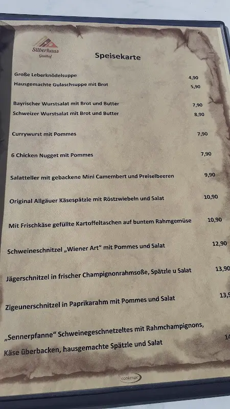 Menu_EL GRECO Gasthof-Pension Silberhaus_Tröstau_immagine_4
