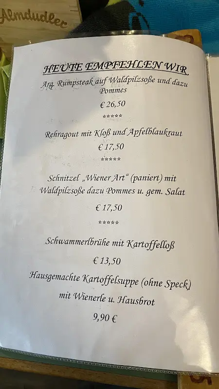 Menu_Seehaus Fichtelgebirge - Monika Steiner & Berthold Hübner_Tröstau_immagine_4