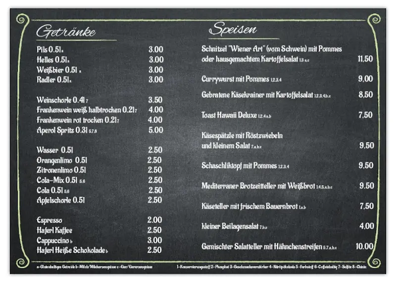 Menu_Altes Wirtshaus Tröstau_Tröstau_immagine_1