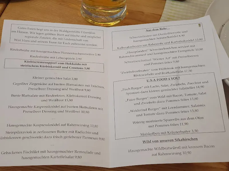 Menu_Waldgaststätte Filzenklas_Tuntenhausen_immagine_3