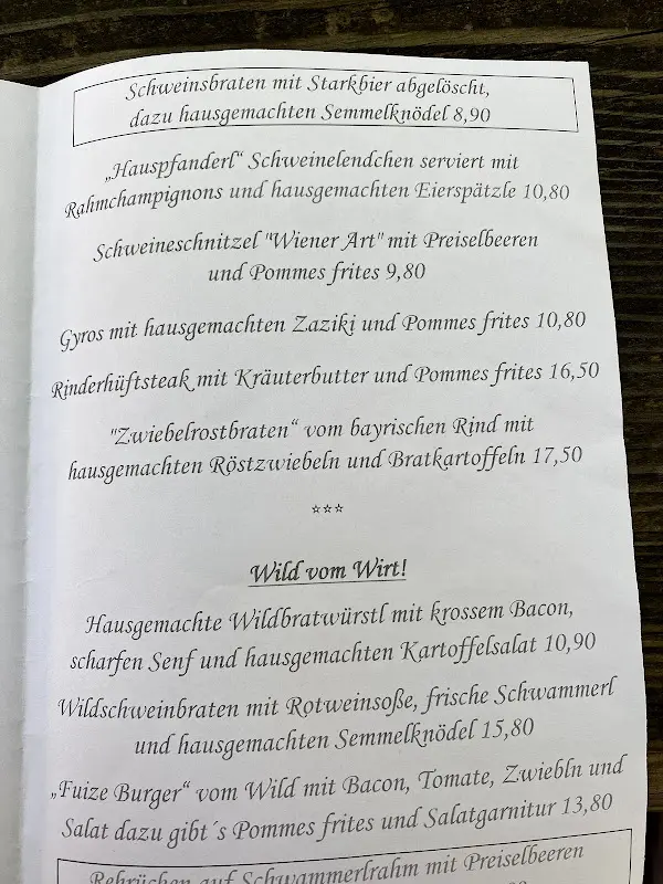 Menu_Waldgaststätte Filzenklas_Tuntenhausen_immagine_4