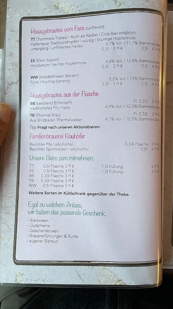 Menu_Foxy Bräu - Restaurant & Brauerei_Wildbad_immagine_1