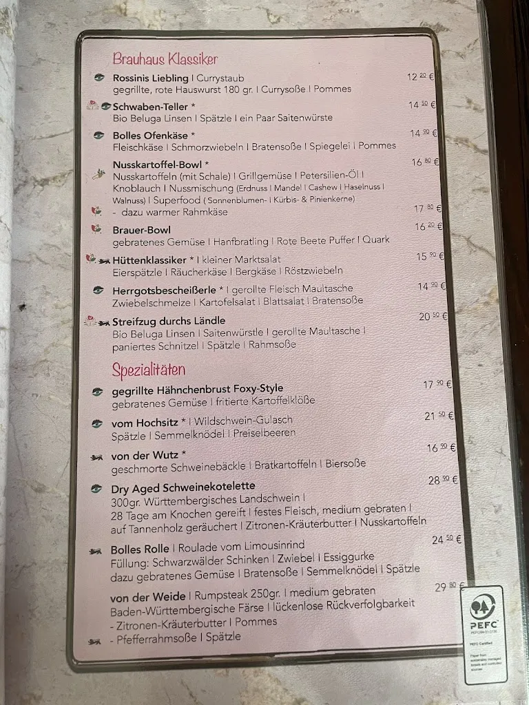 Menu_Foxy Bräu - Restaurant & Brauerei_Wildbad_immagine_2