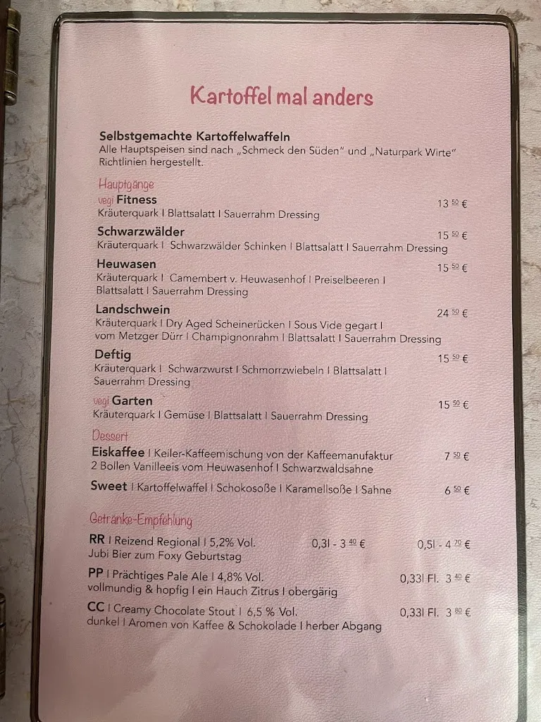 Menu_Foxy Bräu - Restaurant & Brauerei_Wildbad_immagine_4