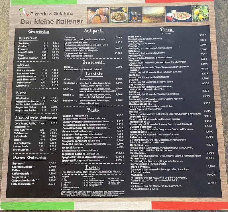 Menu_The little Italian_Türkheim_immagine_2