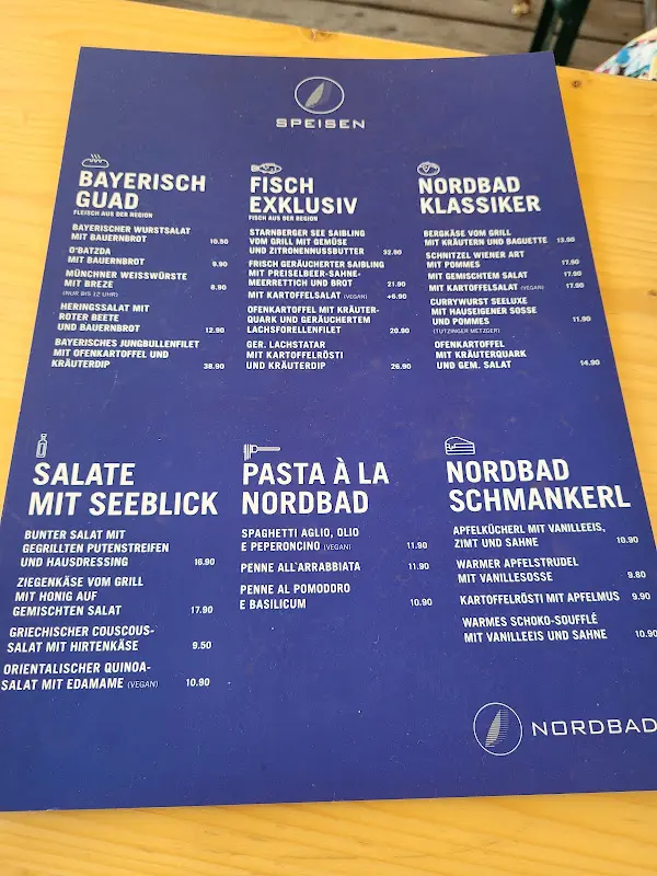 Menu_Nordbad Tutzing - Seerestaurant und Wassersport_Tutzing_image_1