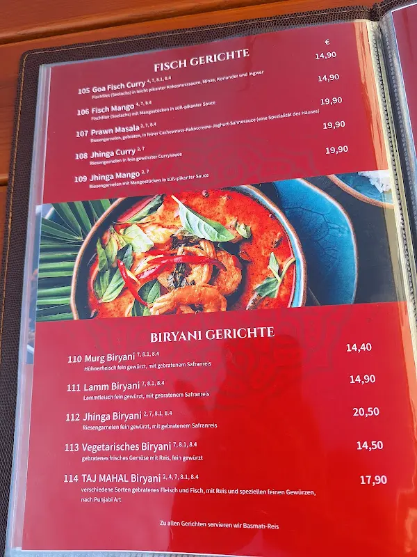 Menu_Taj Mahal Treuchtlingen_Treuchtlingen_image_2