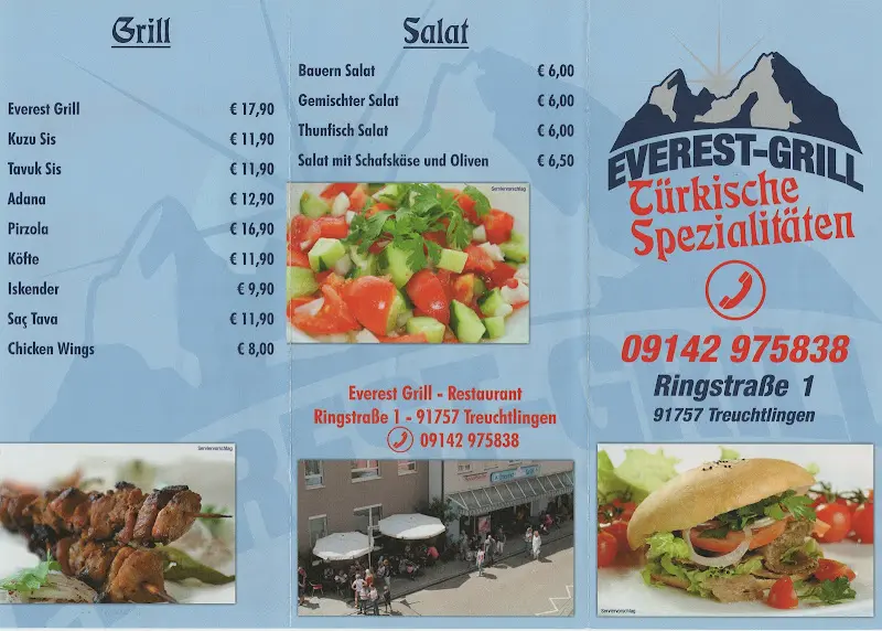 Menu_Restaurant Everest Grill_Treuchtlingen_immagine_2