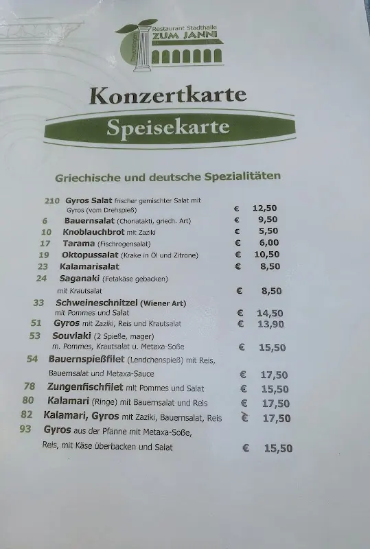 Menu_Restaurant Stadthalle ZUM JANNI_Treuchtlingen_image_3