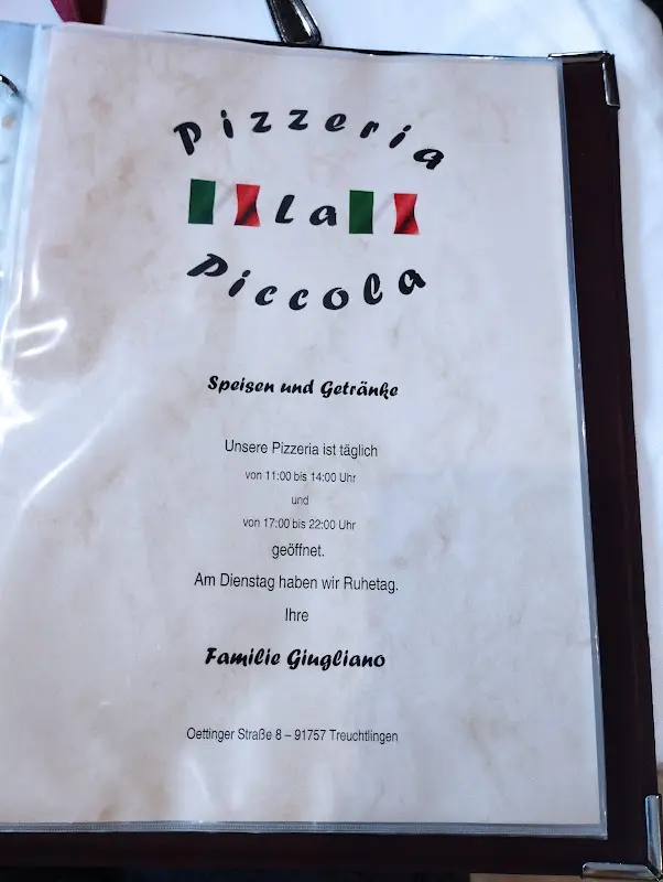 Menü_Pizzeria La Piccola_Treuchtlingen_Bild_1