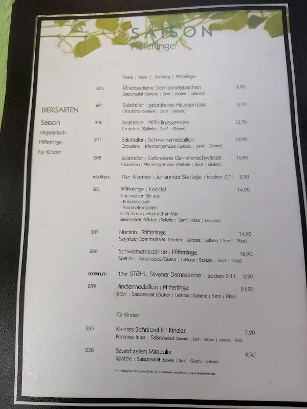 Menü_Schwarzer Adler_Uffenheim_Bild_1