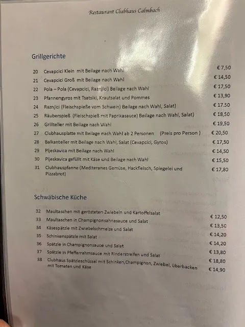 Menu_Clubhaus-Restaurant 1.Fc Calmbach_Wildbad_image_2