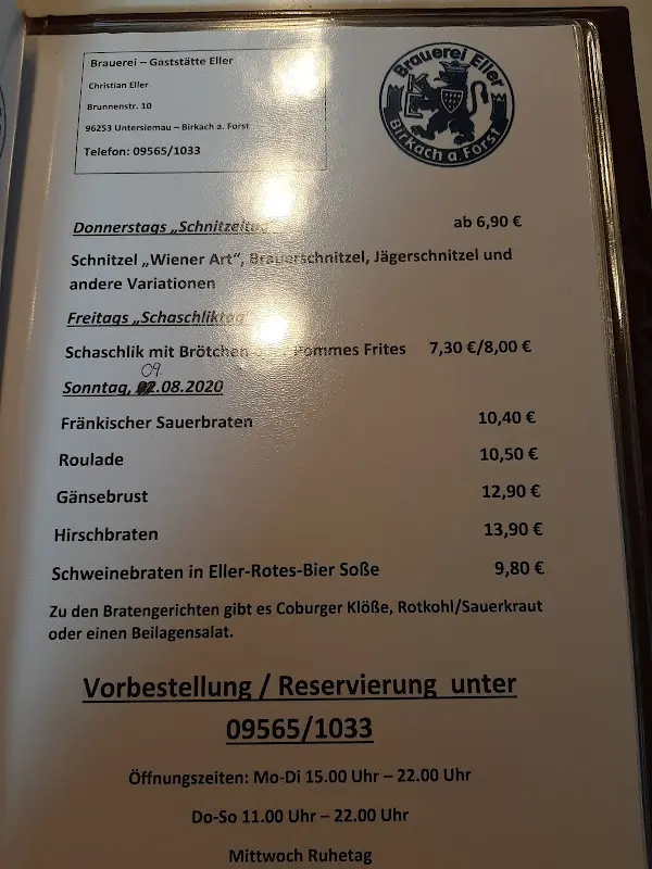 Menu_Brauerei-Gaststätte Eller_Untersiemau_image_3