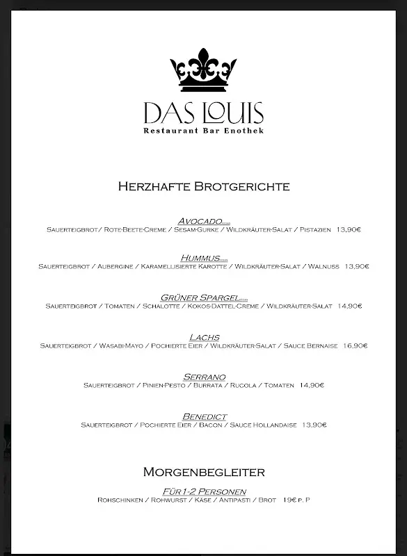 Menu_Restaurant Das Louis_Oberpfalz_immagine_2