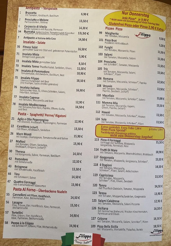 Menu_Filippo Pizzeria Trattoria_Wildbad_image_1