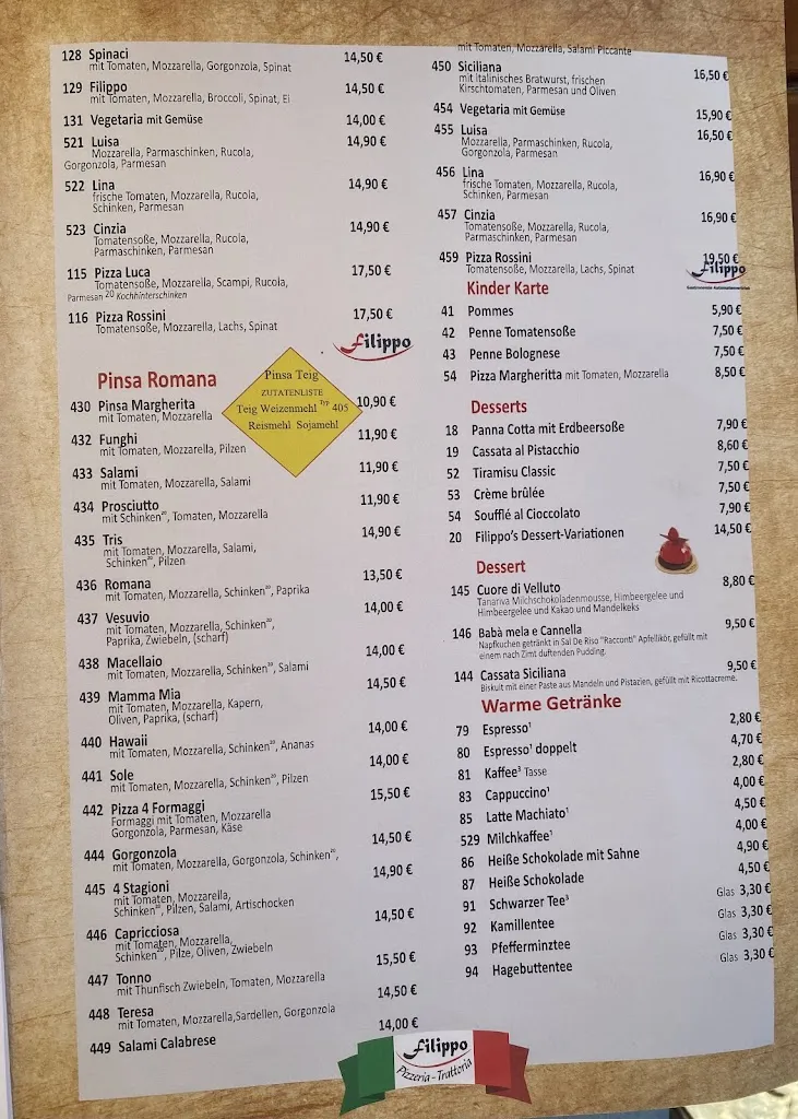 Menu_Filippo Pizzeria Trattoria_Wildbad_image_2