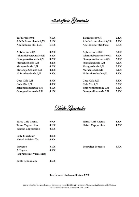 Menu_Alpengasthof Litzelau_Unterwössen_image_1