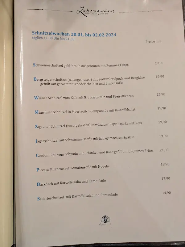 Menu_Lohengrins Wirtshaus und Bar_München_image_1
