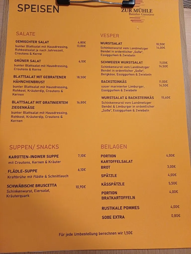 Menu_Gaststätte Zur Mühle_Baindt_image_2