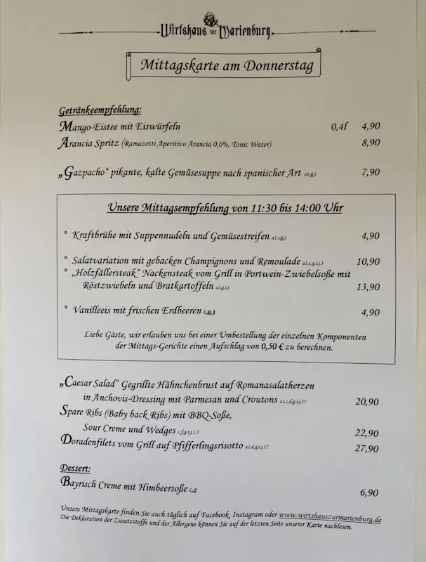 Menu_Wirtshaus zur Marienburg_München_immagine_1
