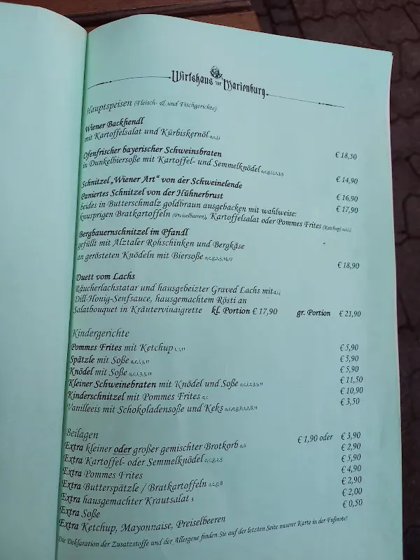 Menu_Wirtshaus zur Marienburg_München_immagine_2